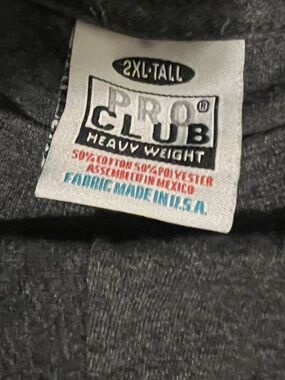 BRAND NEW NEVER WORN Pro Club Men’s Heavyweight T-Shirt in Charcoal Gray